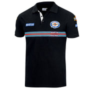 Sparco Martini Racing Replica Polo — Black — view 1