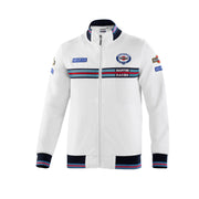 Sparco Martini Racing Full Zip Sweatshirt — White — view 3