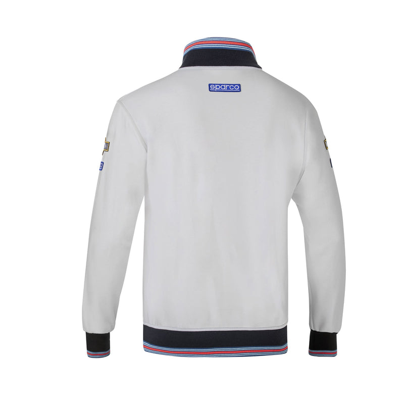 Sparco Martini Racing Full Zip Sweatshirt — Grey — view 2