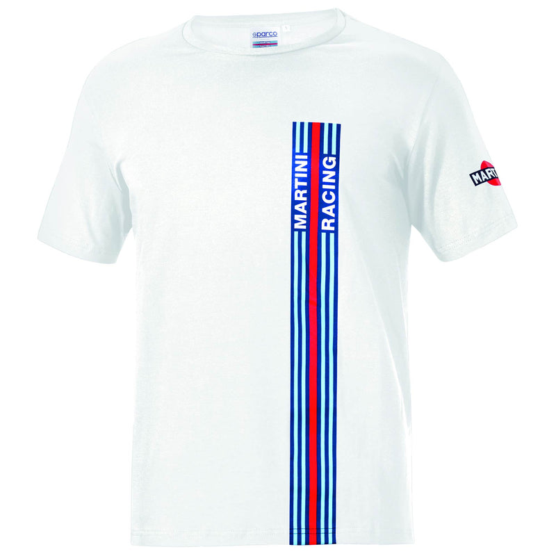 Sparco Martini Racing Big Stripes T-Shirt — White — view 2