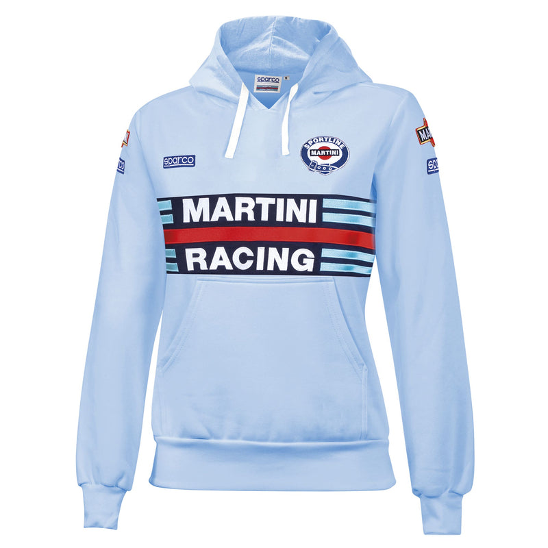 Sparco Martini Racing Women's Replica Hoodie — Light blue (Celeste) — view 1