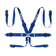 Sparco 04818RHAL 6-Point Racing Harness – Light blue