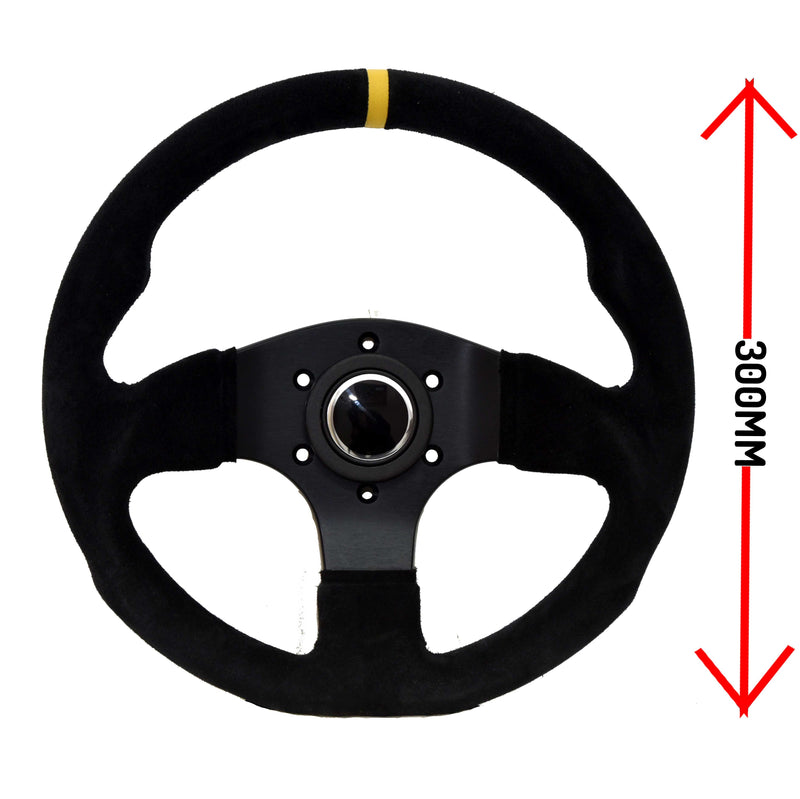LTEC LTEC065 300 mm Suede Steering Wheel