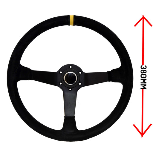 LTEC LTEC069 380 mm Suede Steering Wheel