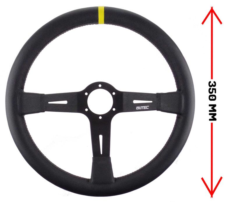 LTEC LTEC015 350 mm Leather Steering Wheel
