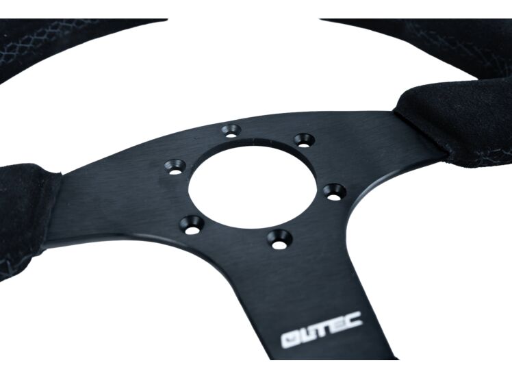BAS ECO 350 mm Suede Steering Wheel – Flat – BAS0114 – detail
