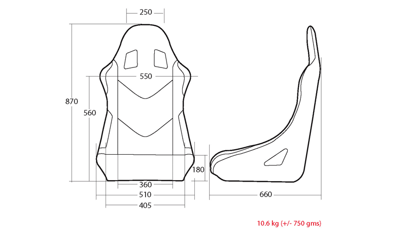 LTEC Pro FIA Racing Seat