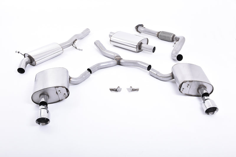 Milltek SSXAU608 Audi A4 (2.0 TFSI B9 Quattro Saloon & Avant (Non OPF/GPF Models & Without Brace Bars)) - SSXAU608_1