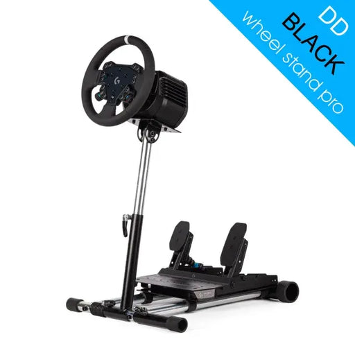 Wheel Stand Pro DD for Logitech, Fanatec, Moza Racing R9, R12 - BLACK - Sim Race Webshop B.V.