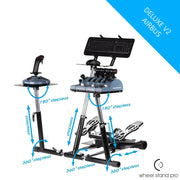 Wheel Stand Pro for Thrustmaster HOTAS WARTHOG™, Saitek X-55, X52/Pro, X65 – Deluxe V2 - Sim Race Webshop B.V.