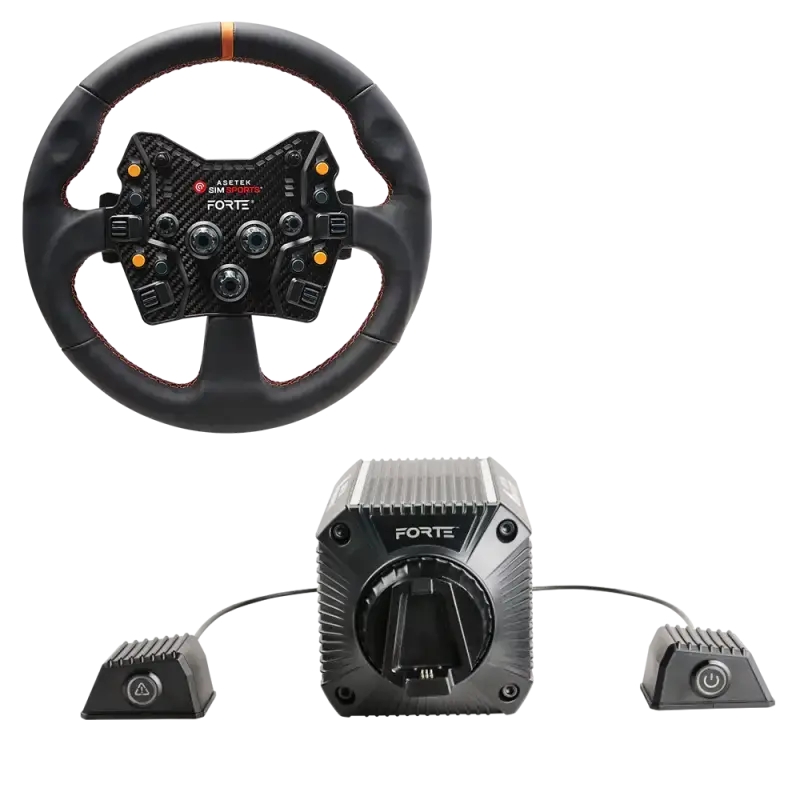Asetek SimSports Forte (18nm) Direct Drive Wheel Base + Forte GT Wheel Bundle - Asetek SimSports - Sim Race Webshop product image 2