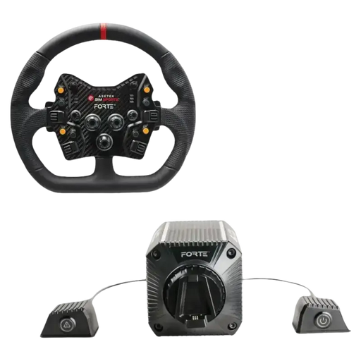 Asetek SimSports Forte (18nm) Direct Drive Wheel Base + Forte GT Wheel Bundle - Asetek SimSports - Sim Race Webshop product image 1
