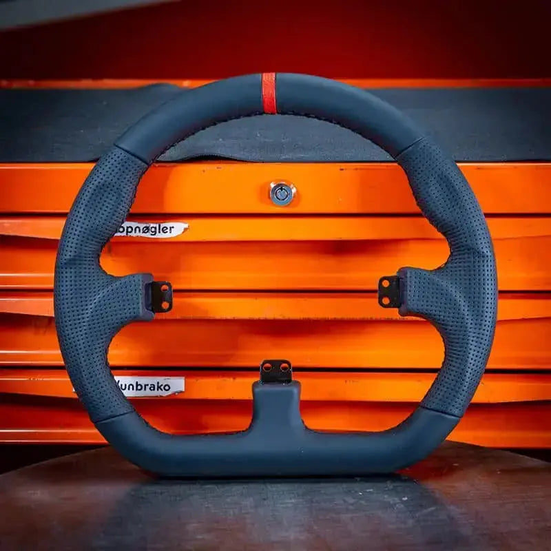 Asetek SimSports GT Closed D Black Leather Rim - Asetek SimSports - Sim Race Webshop product image 3