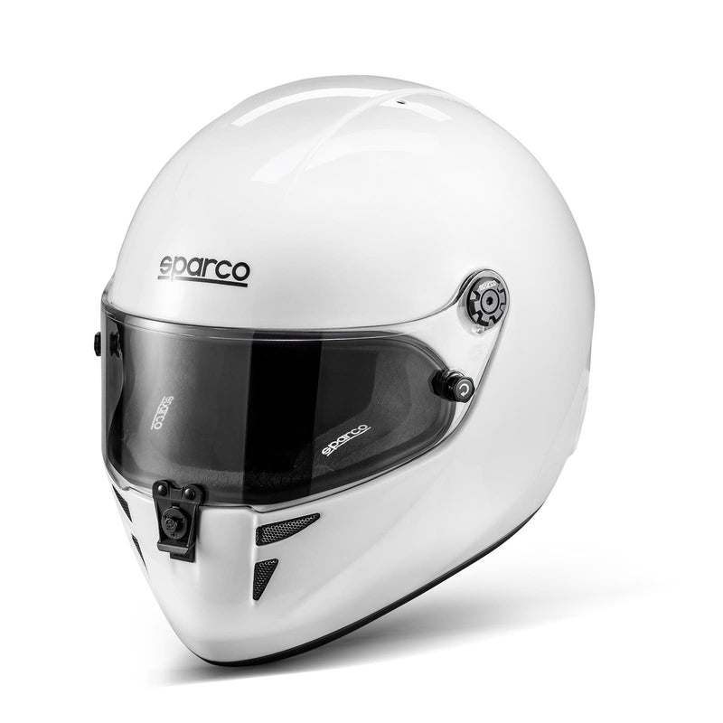 Sparco Stealth KF Karting Helmet – FIA 8878-2024 – White/Black, XS