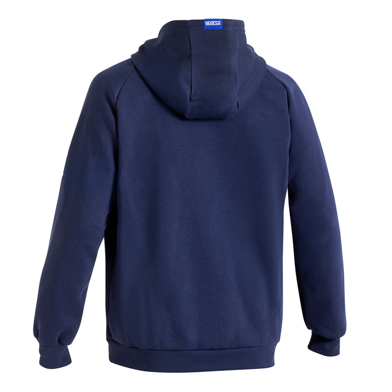 Sparco Gulf Hooded Full Zip Sweatshirt — Navy blue — view 2