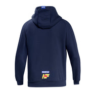Sparco Lancia Yellow HF Hoodie — Navy blue/Red — back