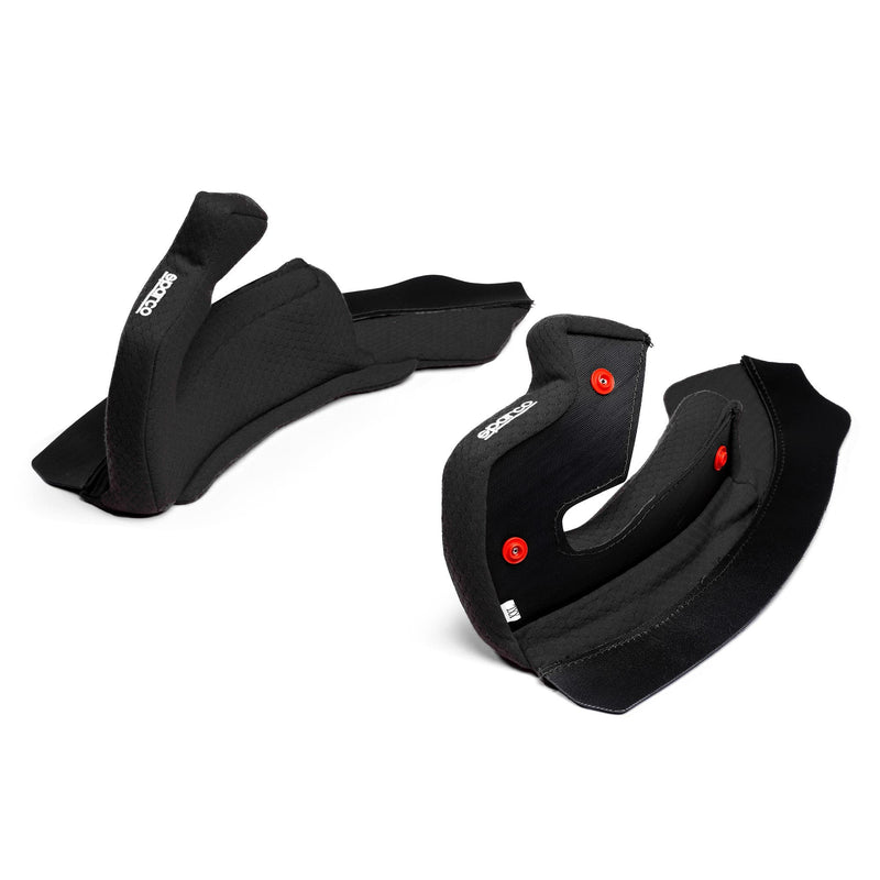 Sparco Stealth RF Helmet Cheek Padding — black view 1