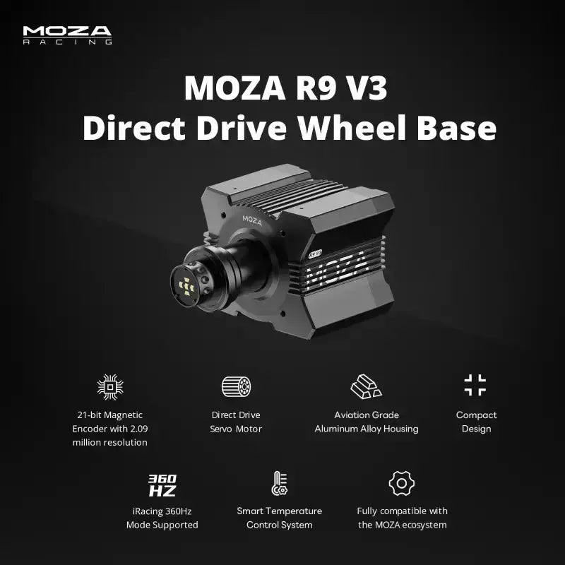 MOZA R9 V3 Direct Drive Wheel Base - MOZA Racing - Sim Race Webshop product image 7