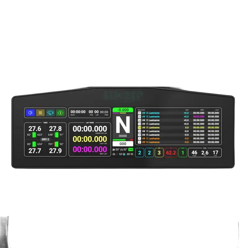 SimRep DDUXX1 Sim Dashboard - SimRep Engineering - Sim Race Webshop product image 1