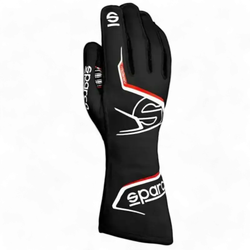 SPARCO ARROW GLOVES - Black / Red / 7 - Karting Gloves