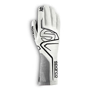 SPARCO LAP GLOVES — White/Black