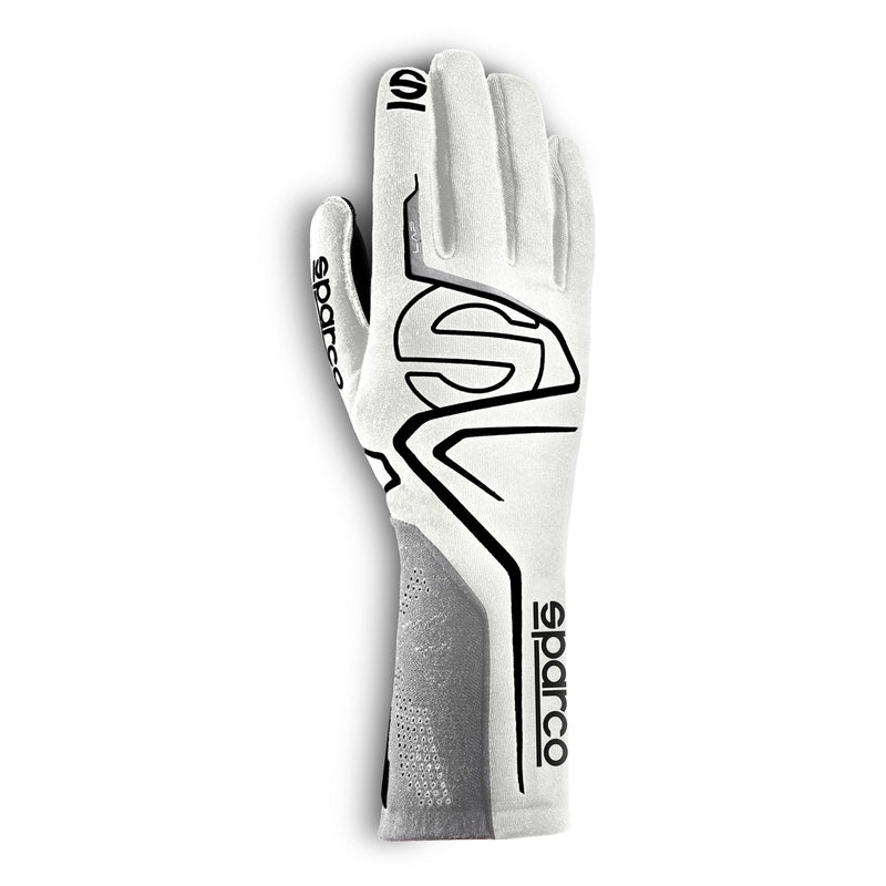 SPARCO LAP GLOVES — White/Black