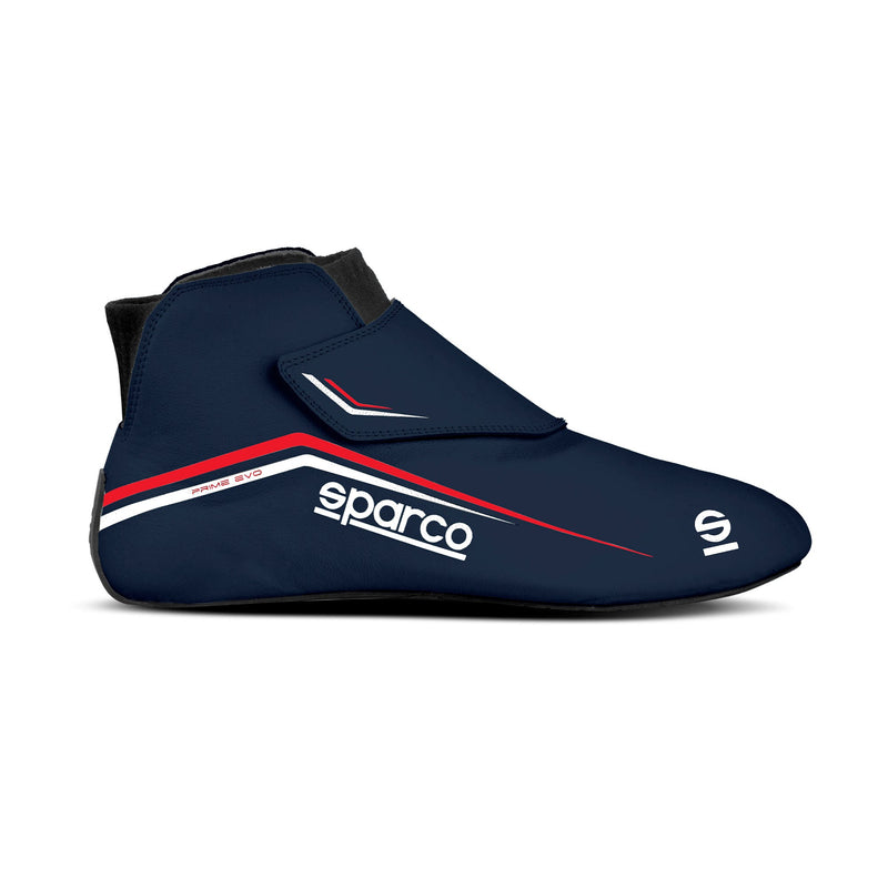 Sparco Prime EVO FIA Racing Shoes — Navy blue/Red