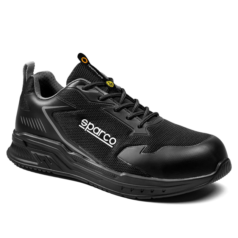 Sparco Safety Shoes S1PS Turbo Clamp ESD Sneaker Unisex Black/Grey — Black/Dark Grey