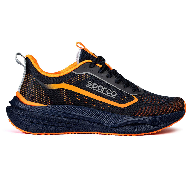Sparco S-Cape Yohan Occupational Shoes O1 ESD Unisex Dark Blue — Marine blue/Fluorescent orange