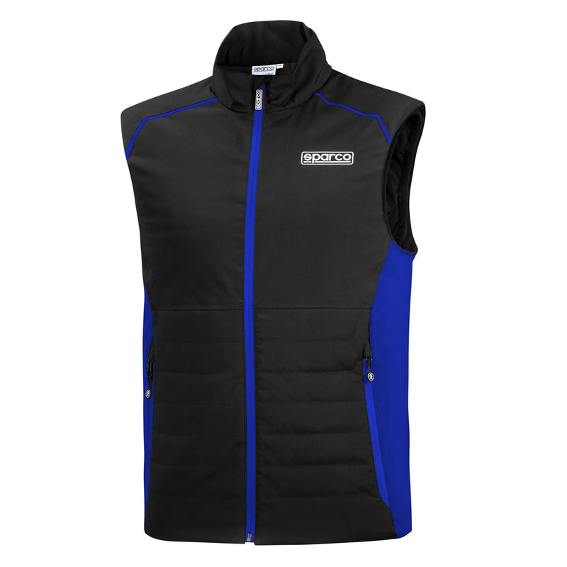 Sparco Gilet – Black — Black/Light Blue