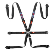 Sparco Competition H 6-Point Racing Harness - Martini Racing — Black