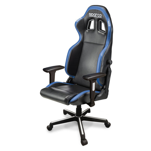 Sparco Icon Sky Office Chair — Black/Light Blue