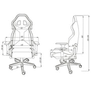 Sparco Icon Sky Office Chair — Black/Light Blue