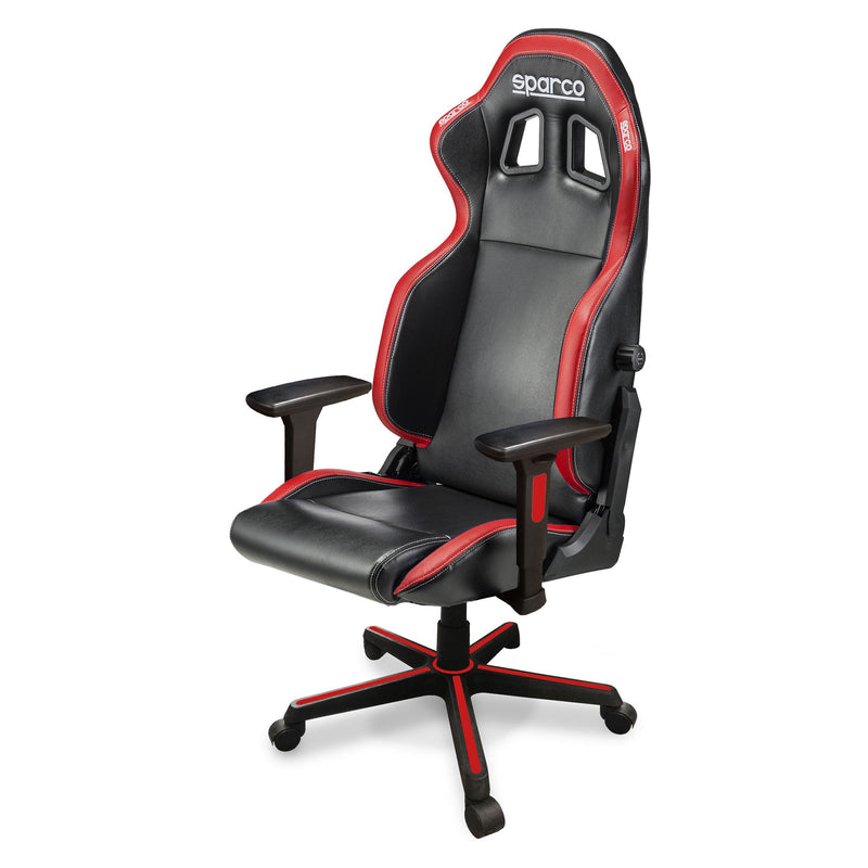 Sparco Icon Sky Office Chair — Black/Red