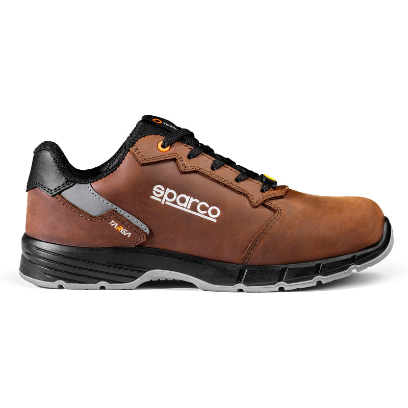 Sparco Targa Nino Safety Shoes S3S ESD Unisex Brown — Dark brown