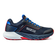 Sparco S-Park Leon Occupational Shoes O1 ESD Unisex Black — Navy blue/Red