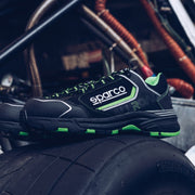 Sparco Allroad Baku Safety Shoes S3 - Black — Black/Fluo green