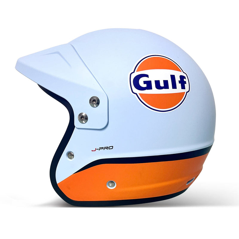 Sparco J-Pro ECE 22.06 Helmet - Gulf and Martini Racing — Celeste