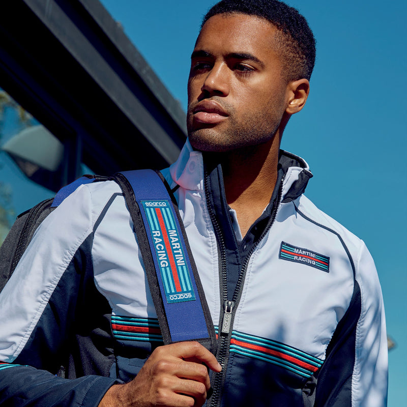 Sparco Stage Martini Racing Backpack - Black/Blue — Sky blue