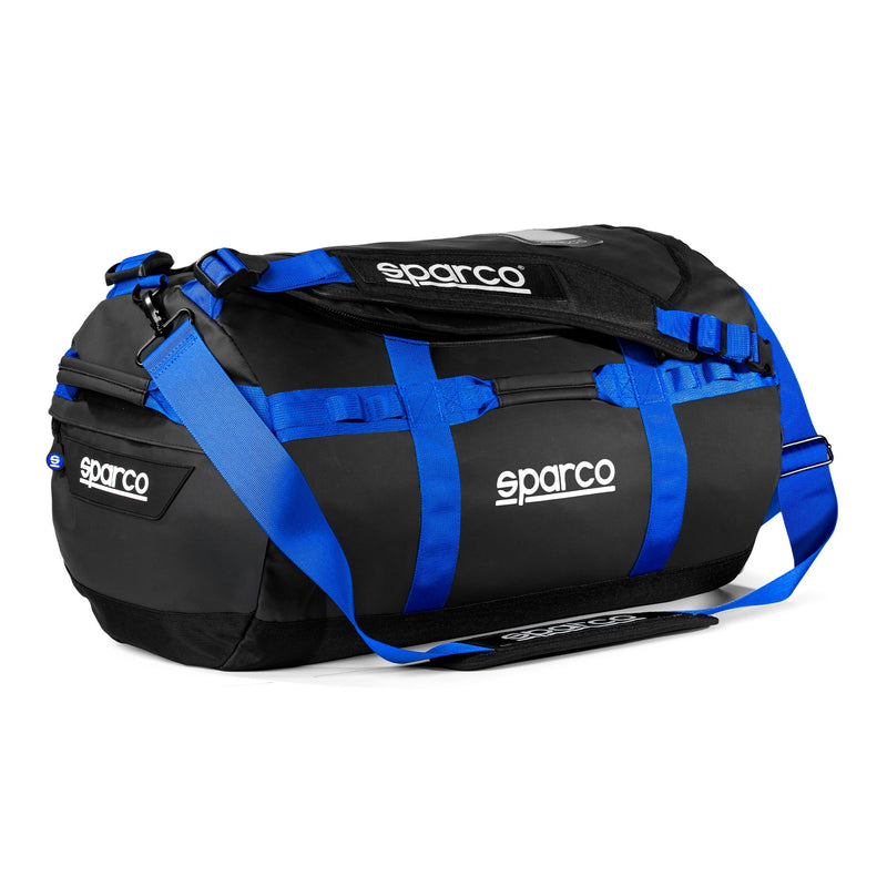Sparco Dakar-S Duffel Bag - Black/Blue — Black/Light Blue