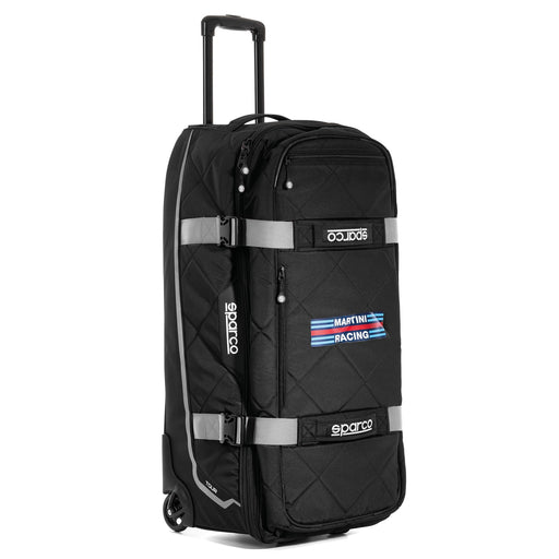 Sparco Tour Martini Racing Trolley - Black/Silver — Black/Silver