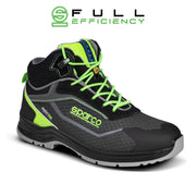 Sparco Safety Shoes S3 Indy-HE Ranger ESD Unisex Black/Green — Black/Fluo green