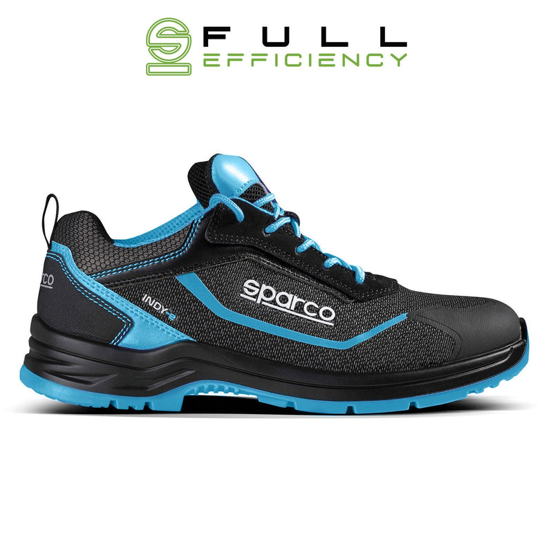 Sparco Safety Shoes S3 Indy-E Aster ESD Unisex Black/Light Blue — Black/Sky Blue