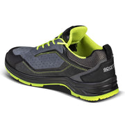 Sparco Safety Shoes S1P Indy Texas ESD Unisex Grey — Dark grey/Fluorescent yellow