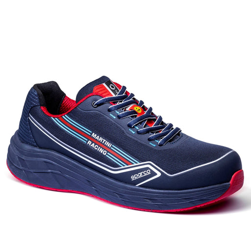 Sparco Martini Racing Safety Shoes S1PS ESD Sneaker Unisex Blue/Red — Navy blue/Red