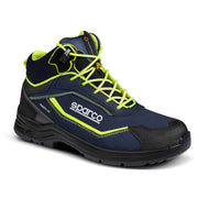 Sparco Safety Shoes S3 Indy-H Richmond ESD Unisex Navy — Marine Blue/Fluorescent Yellow