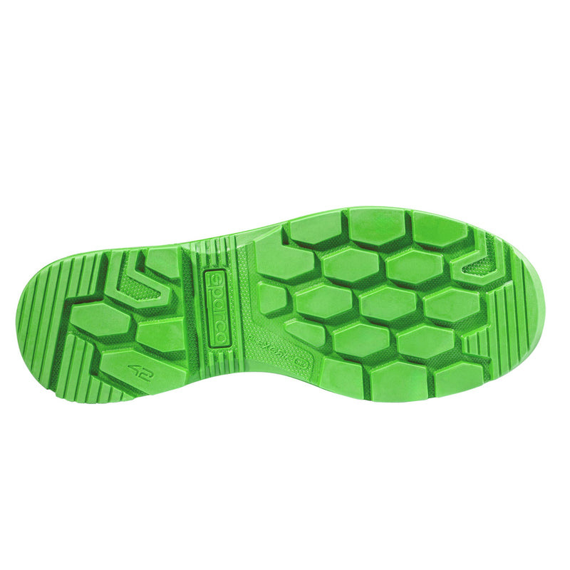 Sparco Safety Shoes S1P Indy Felix ESD Unisex Grey/Fluorescent Green — Grey/Fluo green