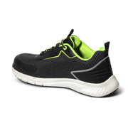 Sparco Safety Shoes S1PS Traction Yuki Unisex Black/White/Light Blue — Black/White/Lime