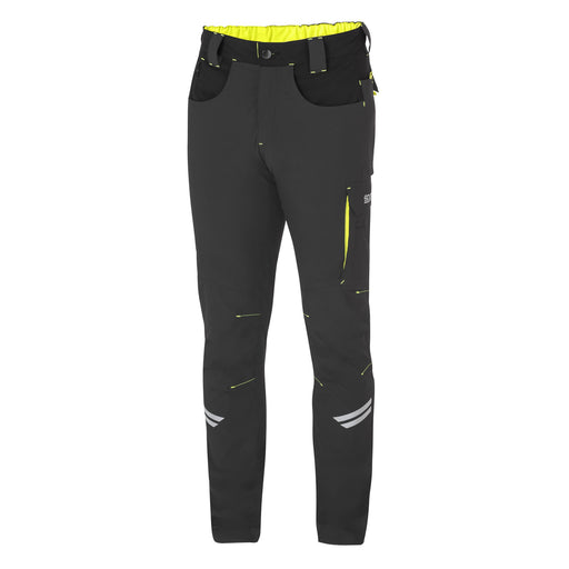 Sparco Tech Light Kansas Work Trousers —  grigio scuro / giallo fluo