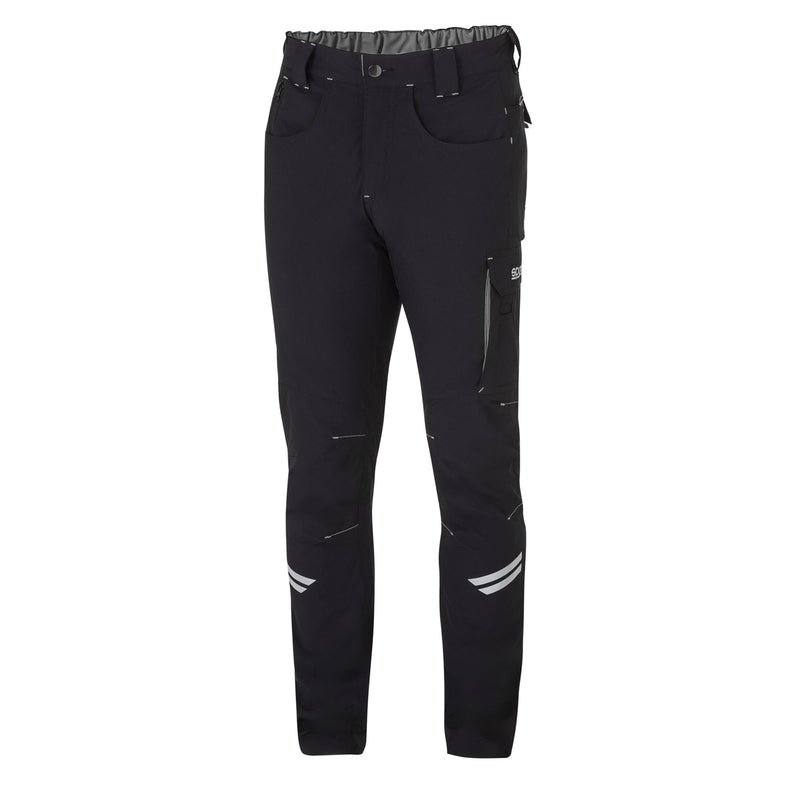 Sparco Tech Light Kansas Work Trousers — Black/Dark Gray